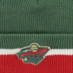 logo na zimní čepici MINNESOTA WILD ´47 BRAND SPLIT CUFF KNIT DG